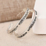 Elegant Silver Hoop Earrings