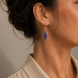 Amethyst Crystal Dangle Earrings