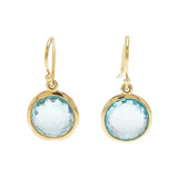 Retro Blue Crystal Earrings