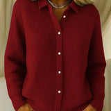 Camille | Textured Button Front Cardigan
