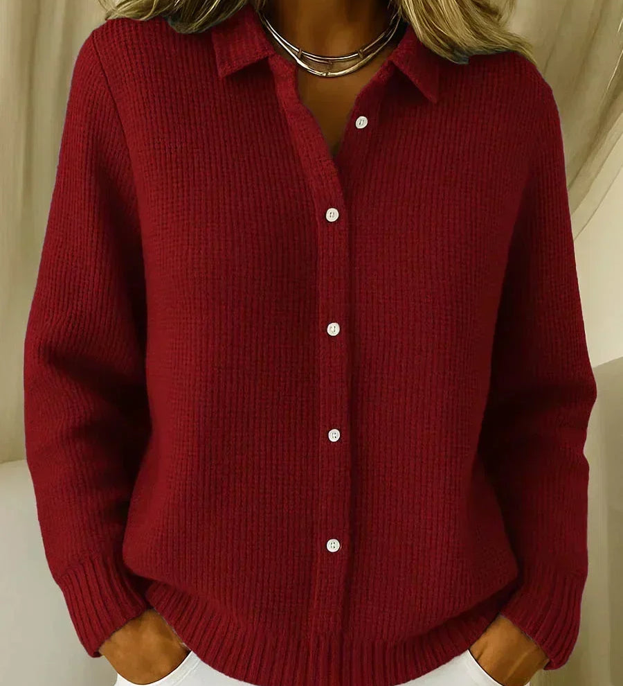 Camille | Textured Button Front Cardigan