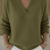 Vivelle | Relaxed V Neck Jumper