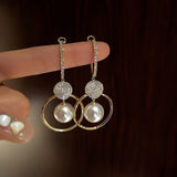 Embellished Ball Earrings Featuring Cultured Pearls