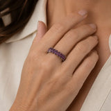 Marquise-Shaped Eternity Band Ring