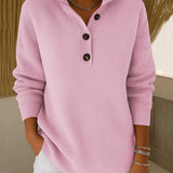 V-Neck Polo Jumper for Women