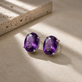 Curved Edge Stud Earrings