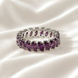 Marquise-Shaped Eternity Band Ring