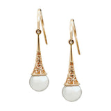 Classic Gold Pearl Vintage Earrings