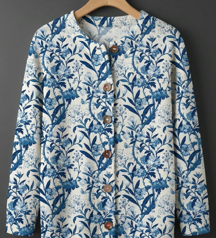 Tiverly™ | Vintage Floral Button-Front Cardigan