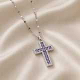 Sleek Cross Pendant Necklace